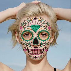Gothic Halloween Cosplay Luminous Funny Tattoo Face Sticker