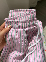 Cute Striped Pajama Pants
