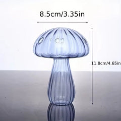 Glass Colorful Mushroom Vase