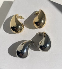 Silver Teardrop Drop Earring