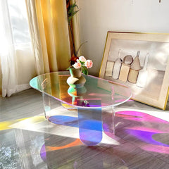 Iridescent Acrylic Coffee Table