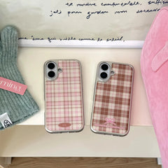 Retro Korean Plaid iPhone Case