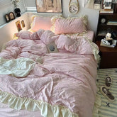 Korean Princess Ruffle Bedding Set