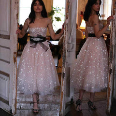 Glitter Short Chiffon Overlay Strapless Summer Dress