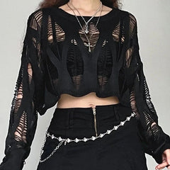 Gothic Black Sweater