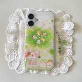 Lucky Cat Clover iPhone Case