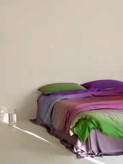 Luxury Ombre Aurora Duvet Cover - Purple