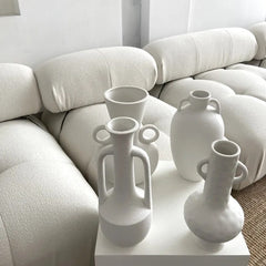 Milky White Vases