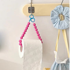 Pink Hanging Tissue Holder