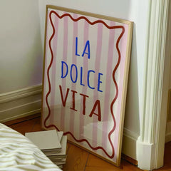La Dolce Vita Quote Poster