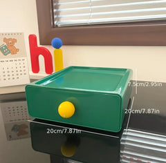 Retro Desktop Organizer with Drawer