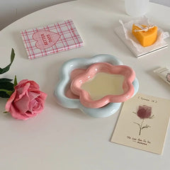 Pastel Little Flower Dish Plate