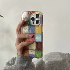 Retro Color Block iPhone Case
