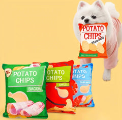 Plush Potato Chips Dog Toy