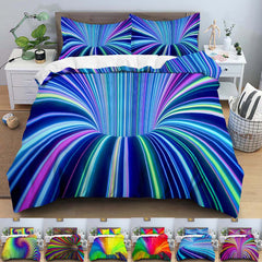 3D Duvet Cover Psychedelic Abstract Double 210x210 Bedding Set 2/3pcs Quilt Cover With Zipper Closure King Size Comforter Cover