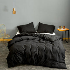 1pc Duvet Cover Queen Size Black Color Bedclothes Comforter Cover King edredom Microfiber Quilt Cover(without pillowcase