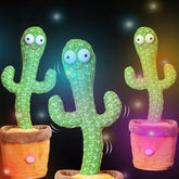 Funny Electric Speaking Cactus Dancing Toys Record Repeat Soft Talking Cactus Baby Kids Singing Toys