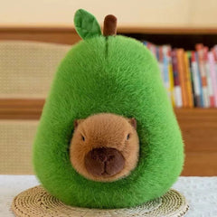 Avocado Capybara Plush Toy