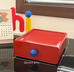 Retro Desktop Organizer with Drawer