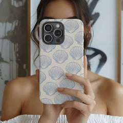 Seashell Coastal Girl iPhone Case