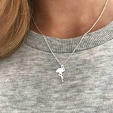 Lucky Simple Flamingo Pendant Necklace Rose Gold/Silver/Gold