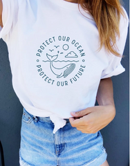 Cute Graphic Words Printed Tee Shirts