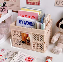 Pastel Folding Storage Basket