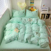 Mint Green Heart Bedding Set