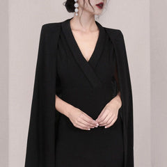 Cool Split Sleeve V Neck Mini Pencil Dress For Events