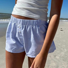 Striped Pajama Shorts