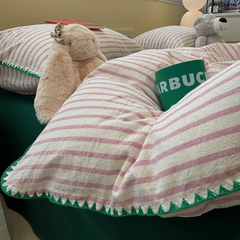 Sweet Stripes Bedding Set - Violet