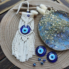 Evil Eye Macrame Wall Hanging
