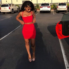 Crop Top Bodycon High Waist Separated Dress