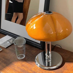 Pumpkin Glass Lamp