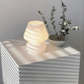 Baby Striped Mushroom Lamp