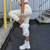 Cozy Warm Fuzzy Teddy Bear Pants Fleece Lined Pants Fleece Joggers