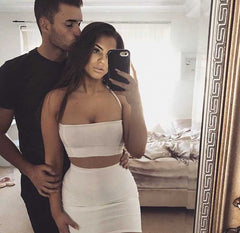 Crop Top Bodycon High Waist Separated Dress