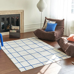 Handmade Retro Checkerboard Rug