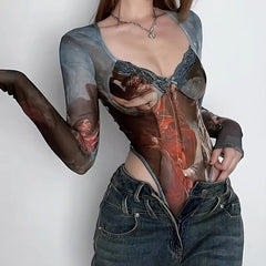 Y2K Aesthetic Bodysuit