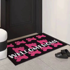 Pink Cat Entryway Rug