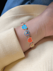 Colorful Love Heart Bracelet
