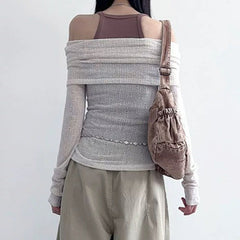 Y2K Off Shoulder Top