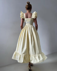 Melody Sonata Ruffle Midi Dress