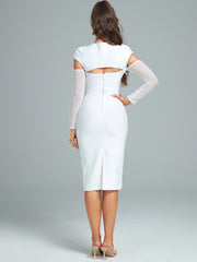 White Midi Bandage Dress 2023