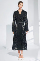 Arthur Embroidered Trench Coat