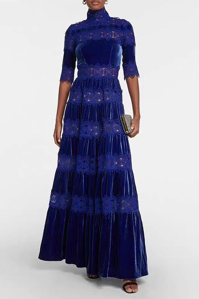 Lissa Silk Velvet Gown