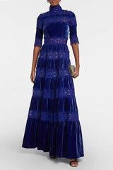 Lissa Silk Velvet Gown