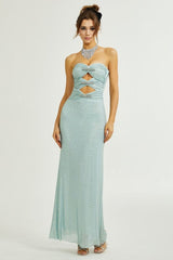 Sebille Embellished Bow Detail Maxi Dress