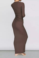 Soft Lounge Ruched Long Skirt