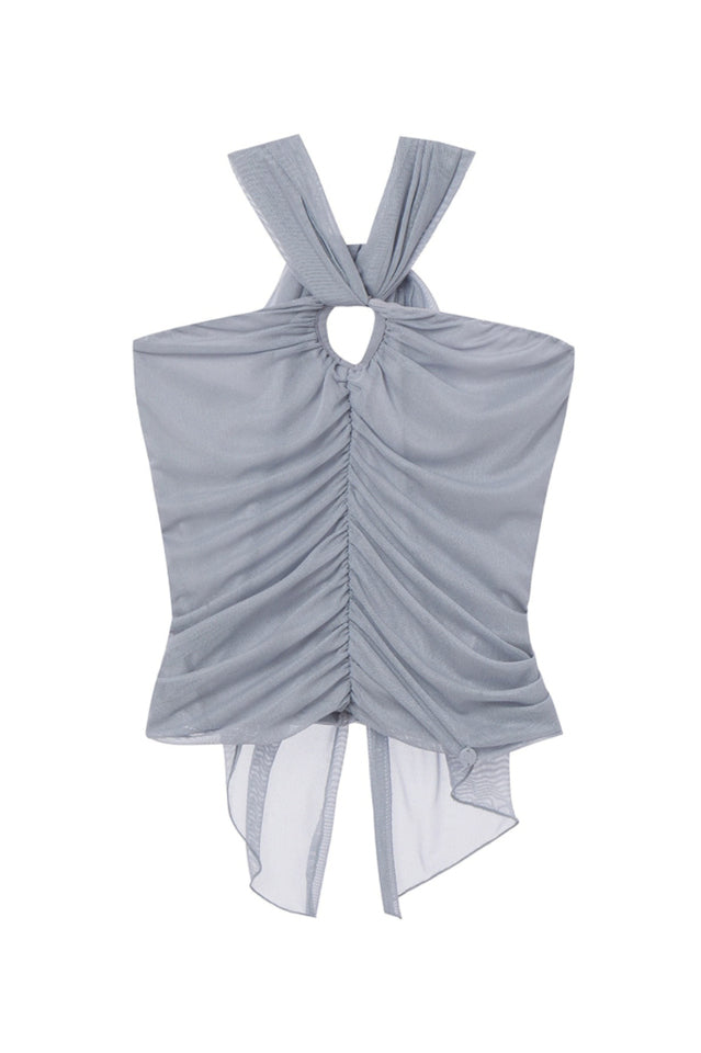 Gray Ruched Camisole